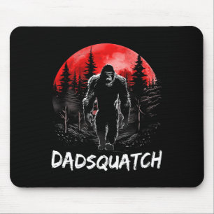 Dadsquatch Funny Bigfoot Dad Sasquatch Yeti Gift F Mouse Pad