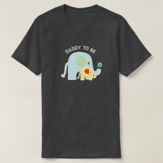 DadTo Be Elephants with Beach Ball  T-Shirt