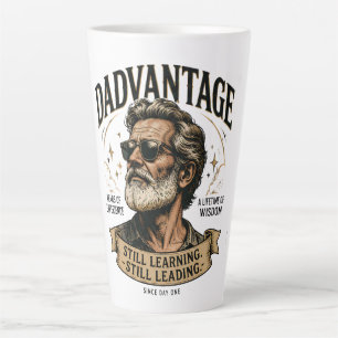 DADVANTAGE Still Learning Still Leading Retro Dad Latte Mug