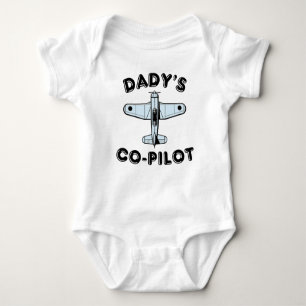 Dady's co pilot baby bodysuit