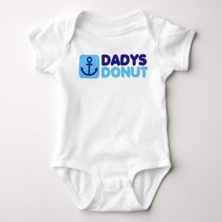 Dadys Doughnut baby creeper blue