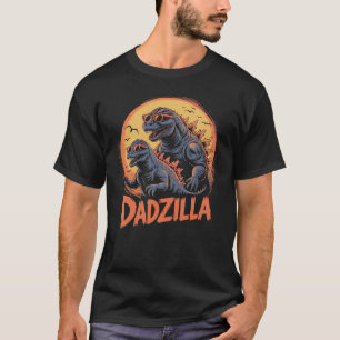 Dadzilla Father and Baby Dinosaur T-Shirt
