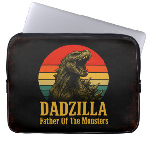 Dadzilla Father Of The Monsters Fathers Day Laptop Sleeve