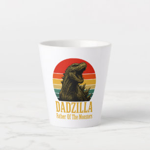Dadzilla Father Of The Monsters Fathers Day Latte Mug