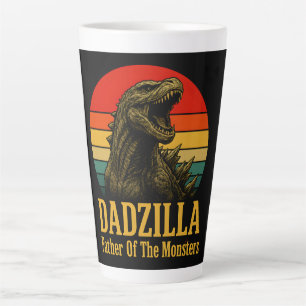 Dadzilla Father Of The Monsters Fathers Day Latte Mug