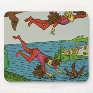 Daedalus and Icarus, 15th century Mouse Pad