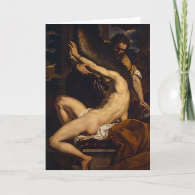 Daedalus and Icarus Fine Art Greetings Card (Front)