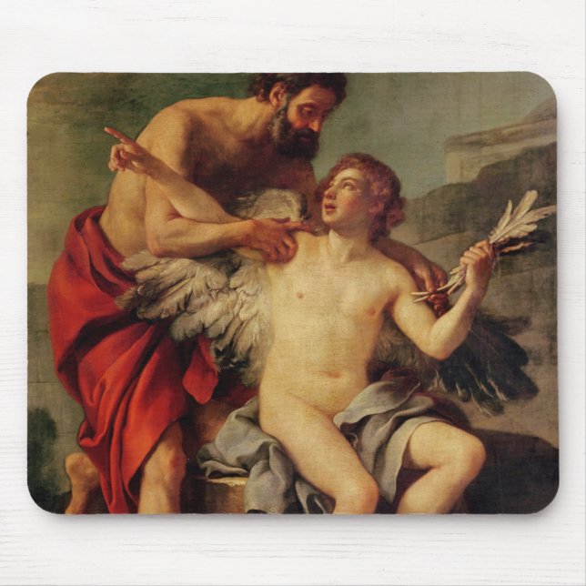 Daedalus Attaching Icarus' Wings, c.1754 Mouse Pad (Front)