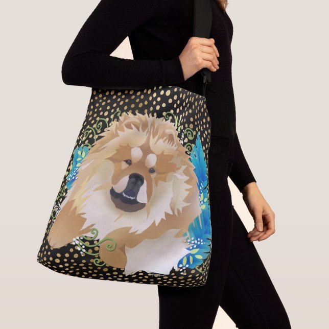 DAEJA VU Chow (black gold) crossbody or tote bag (Close Up)