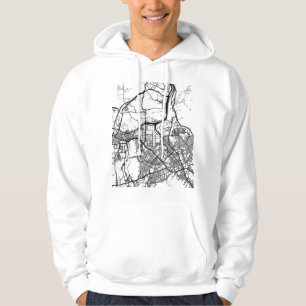 Daejeon South Korea City Map Hoodie