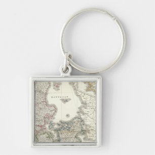 Daenemark, Island - Denmark, Iceland Key Ring