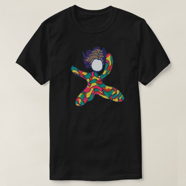 Daff60 Marker Solo aerobic dancer colourful T-Shirt (Design Front)