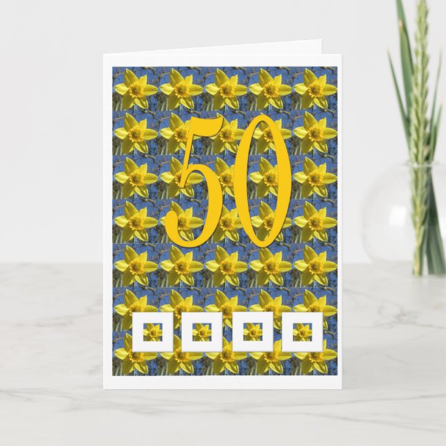 Daffodil 50th card (Front)