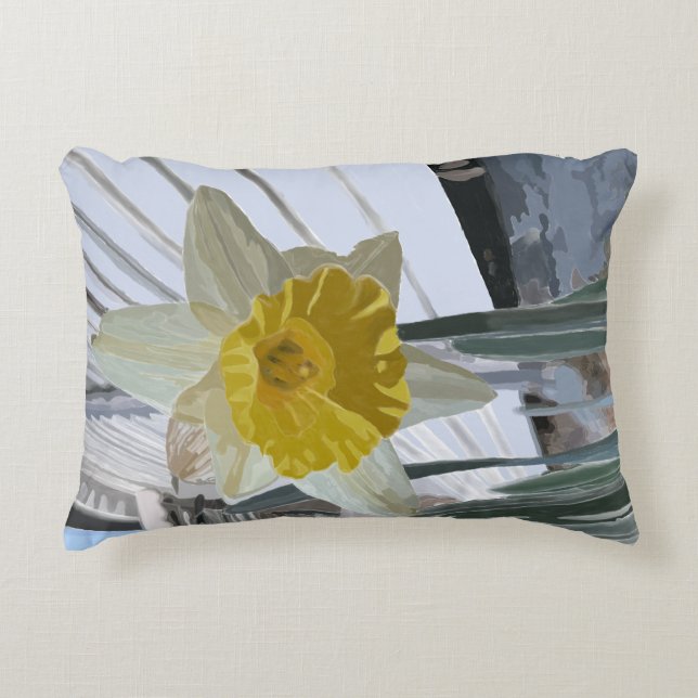 Daffodil Accent Pillow (Front)