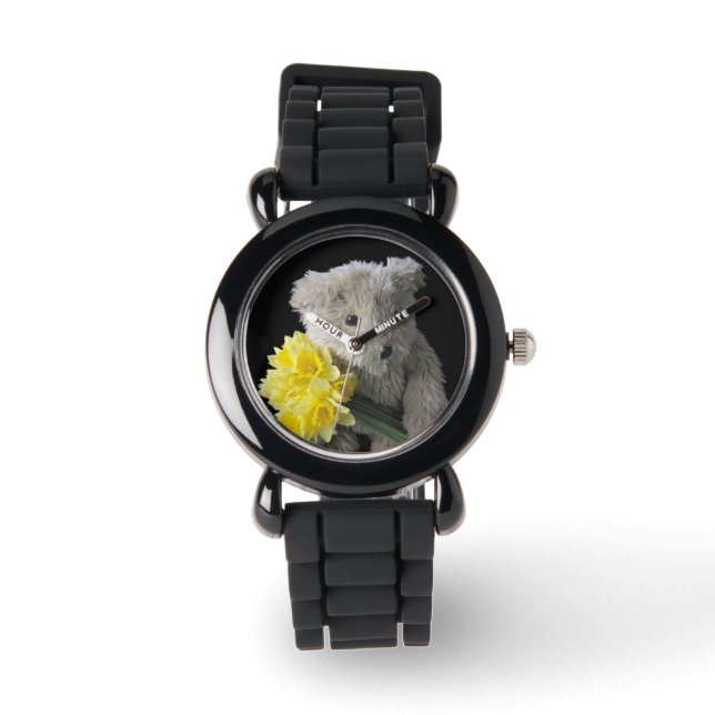 daffodil bear glitter watch (Front)