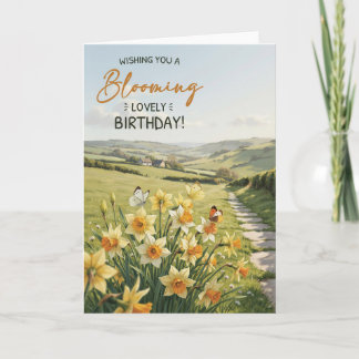 Daffodil Birthday Card for Her