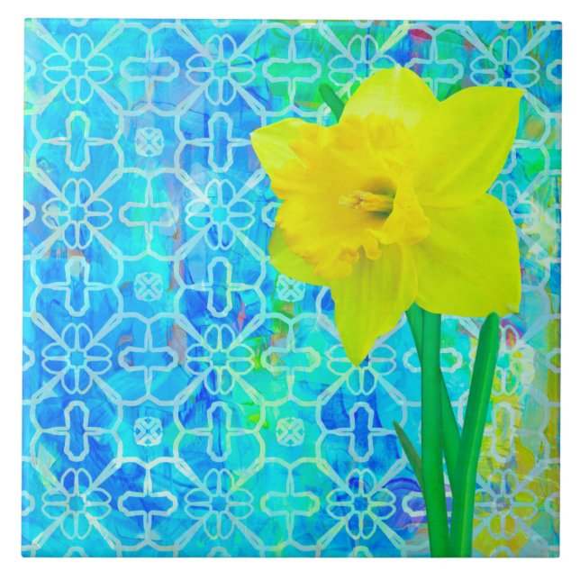 Daffodil Ceramic Tile (Front)