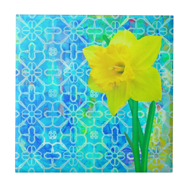 Daffodil Ceramic Tile (Front)