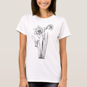Daffodil Daffodils Flowers Floral Spring Easter  T-Shirt