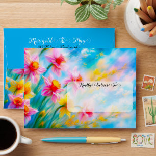 Daffodil Envelopes for Snailmail