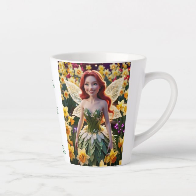 Daffodil Fairy  Latte Mug (Right)