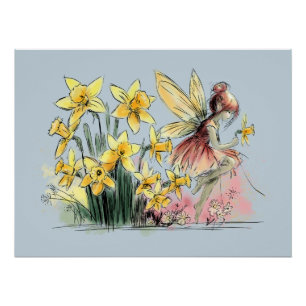 Daffodil Fairy Poster