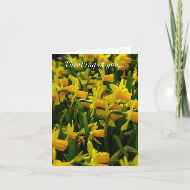 Daffodil Family Thinking Of You Card (Front)