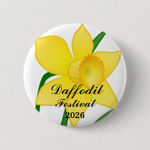 Daffodil Festival Button Pin