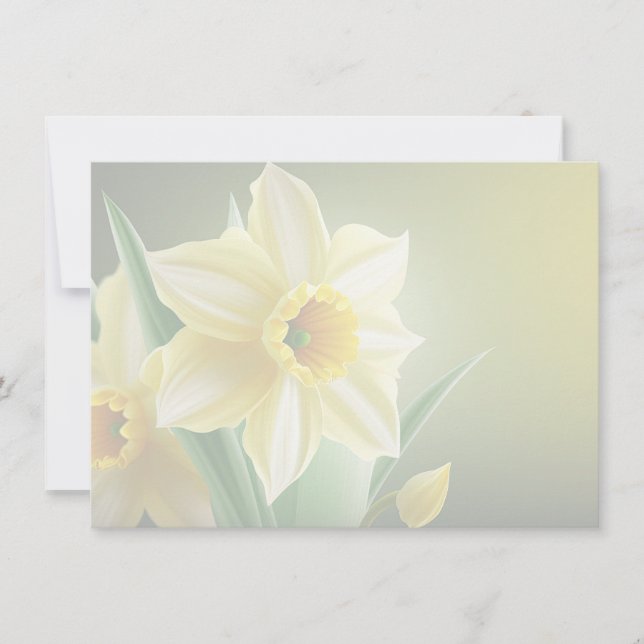 Daffodil Flat Note Card (Front)