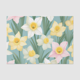 Daffodil Floral Nostalgic Tissue Paper