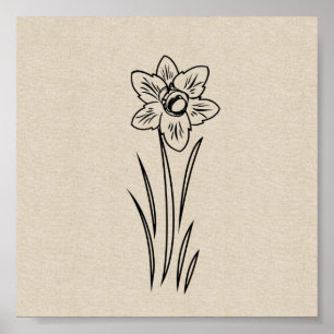 Daffodil Flower Poster