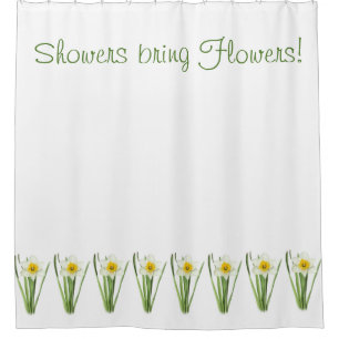 Daffodil Flower Shower Curtain