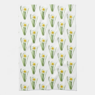 Daffodil Flower Tea Towel