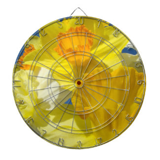 Daffodil Flowers Dartboards Spring Decorative