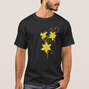 Daffodil Flowers Design For Spring And Easter Holi T-Shirt