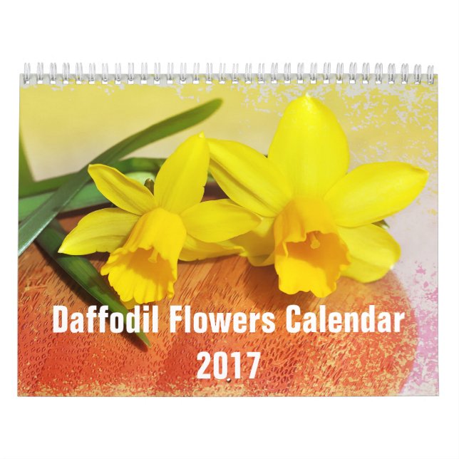 Daffodil Flowers Floral 2017 Calendar (Cover)
