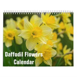 Daffodil Flowers Floral 2025 Calendar