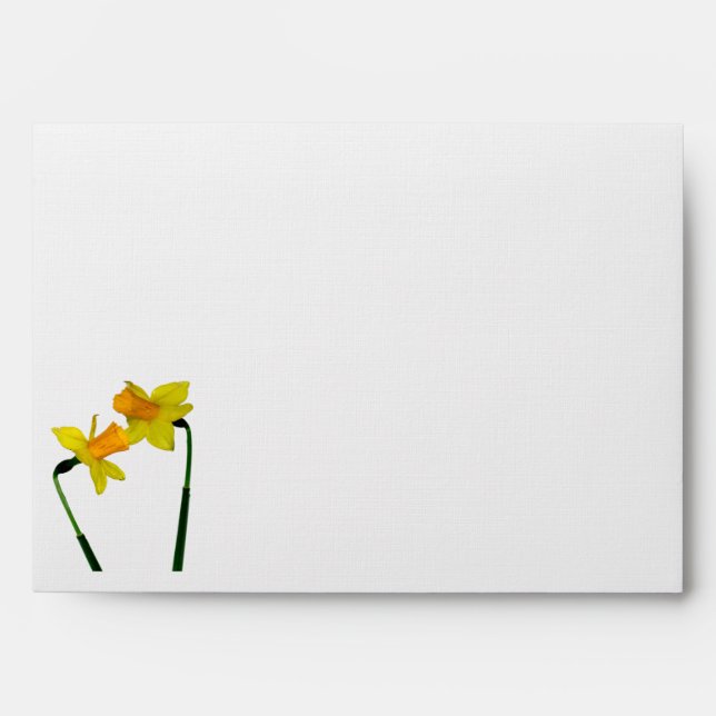 Daffodil Flowers on Gift Products Envelope (Front)