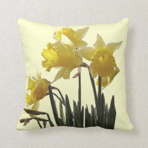 Daffodil Flowers Pillow