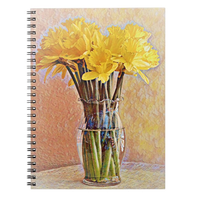 Daffodil Flowers Still Life Journal Notebook (Front)