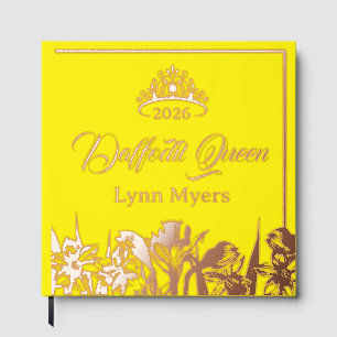 Daffodil Foil Scrapbook Photo Pageant Festival Guest Book