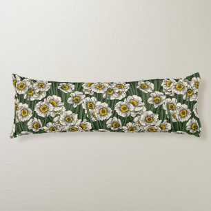 Daffodil garden body cushion