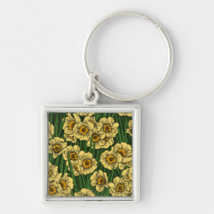 Daffodil garden key ring