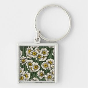 Daffodil garden key ring