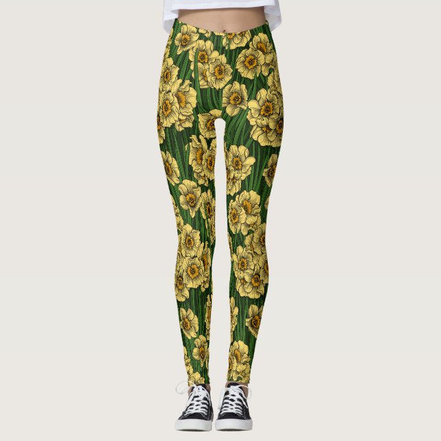 Daffodil garden leggings (Front)