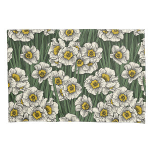 Daffodil garden pillowcase