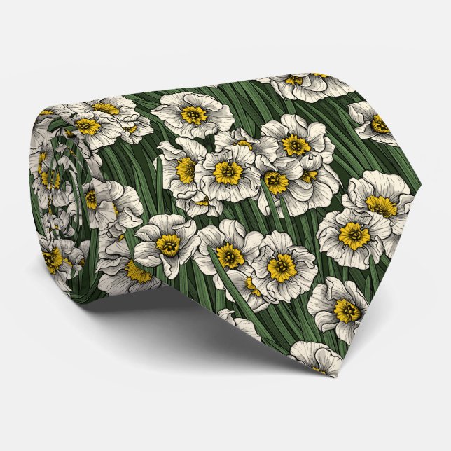Daffodil garden tie (Rolled)
