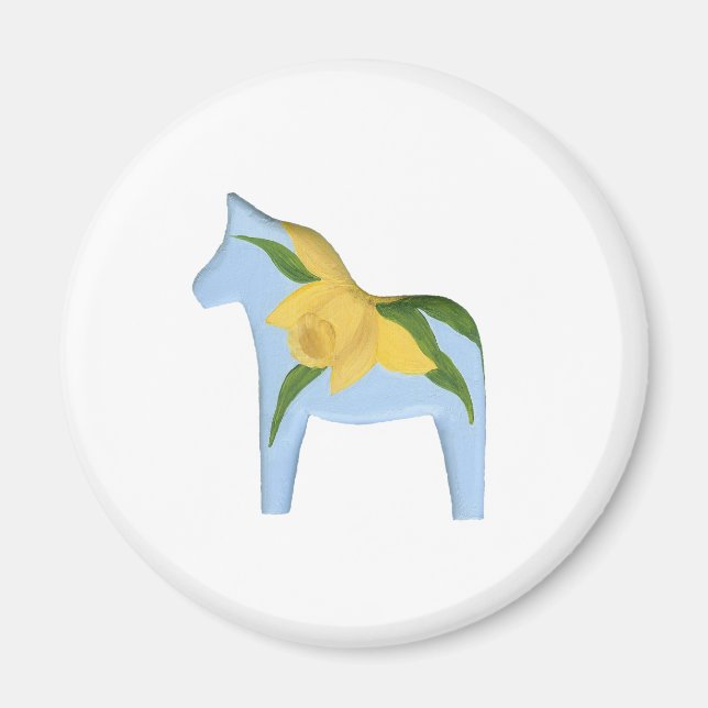 Daffodil Horse Magnet (Front)