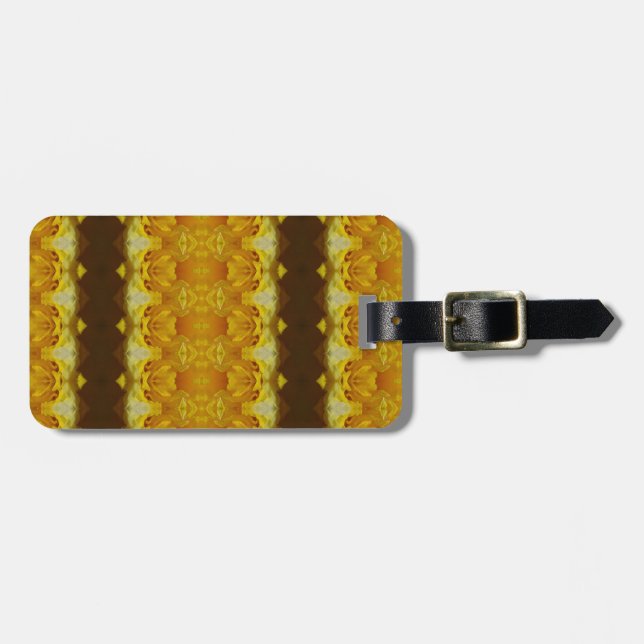 Daffodil Ikat 14 Luggage Tag (Front Horizontal)