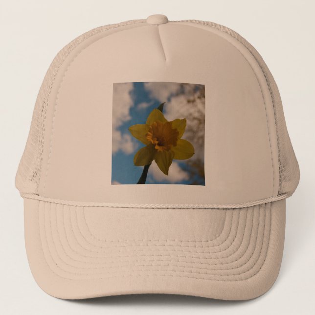 Daffodil in spring trucker hat (Front)